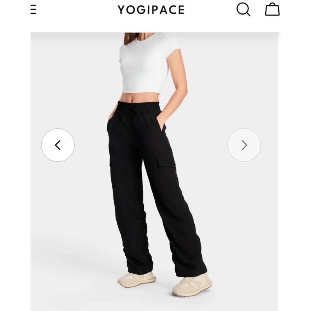 Yogipace Women's Lightweight Studio Pants XS Black NEW WITH TAGS shorter Inseam